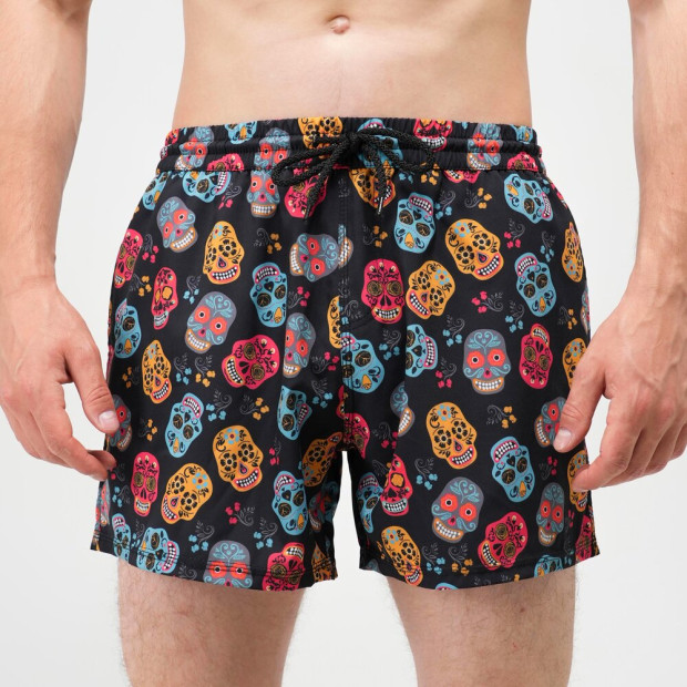 Шорти для плавання Slavni Swimming Pool Print Kolorovi cherepy - 