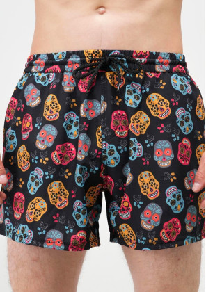 Шорти для плавання Slavni Swimming Pool Print Kolorovi cherepy