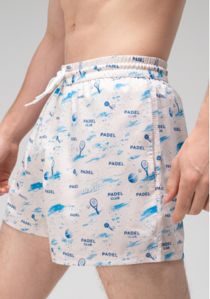 Шорти для плавання Slavni Swimming Pool Print Padel Cream 2