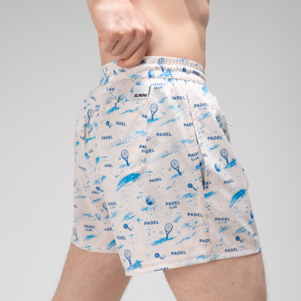 Шорти для плавання Slavni Swimming Pool Print Padel Cream - 4