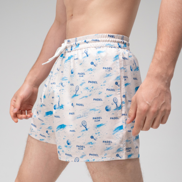 Шорти для плавання Slavni Swimming Pool Print Padel Cream - 1