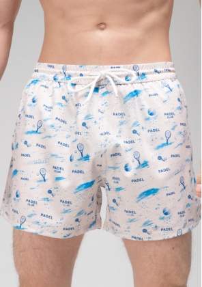 Нещодавно переглянуті Шорти для плавання Slavni Swimming Pool Print Padel Cream
