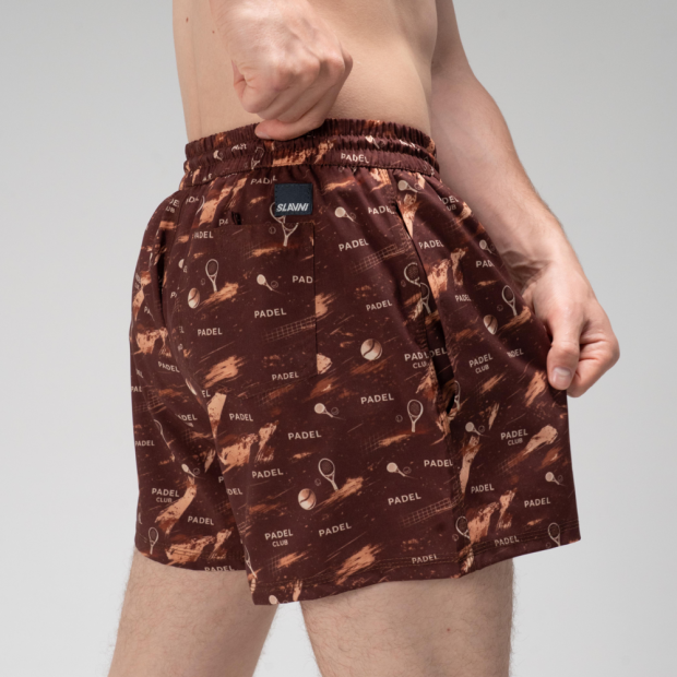 Шорты для плавания Slavni Swimming Pool Print Padel Brown - 4