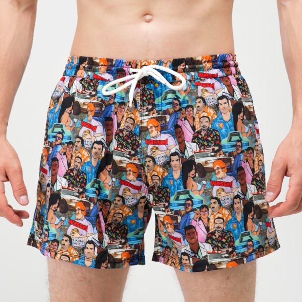 Шорти для плавання Slavni Swimming Pool Print Los Santos - 1