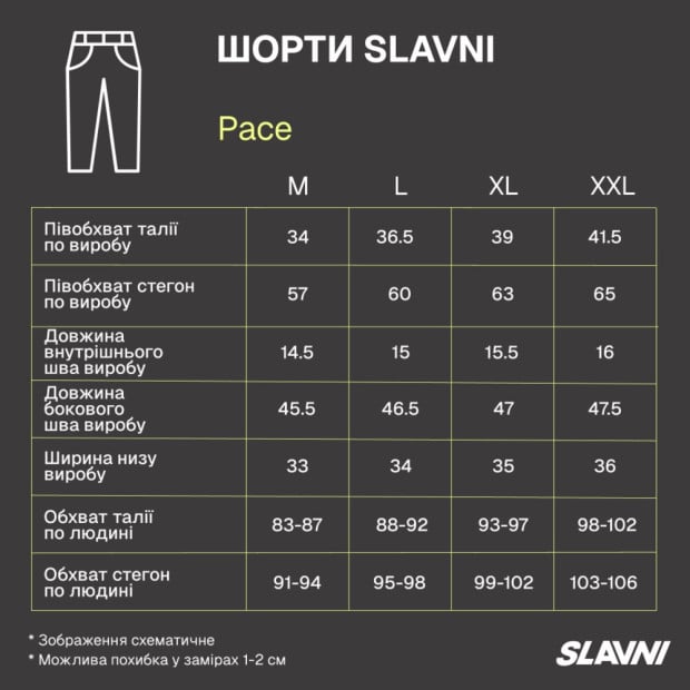 Шорты Slavni Pace Темно-серый - 7