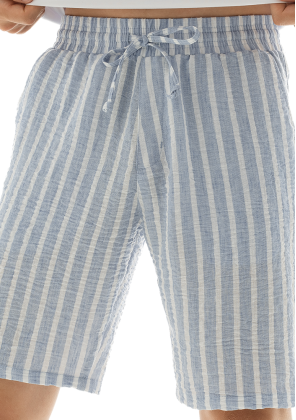 Шорти Slavni Marsel Print Блакитно-білий