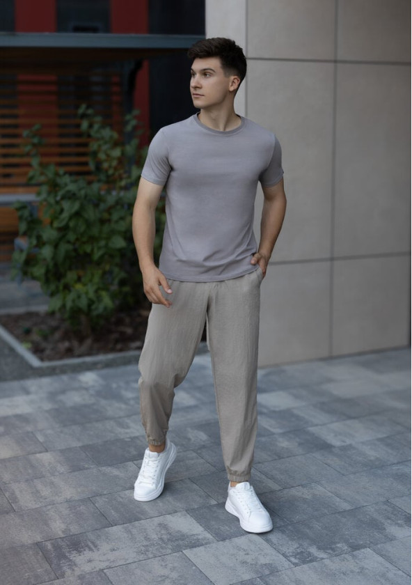 Нещодавно переглянуті Комплект Футболка Slavni Unity + Джогери Pobedov Ground Сталево-кремовий 2