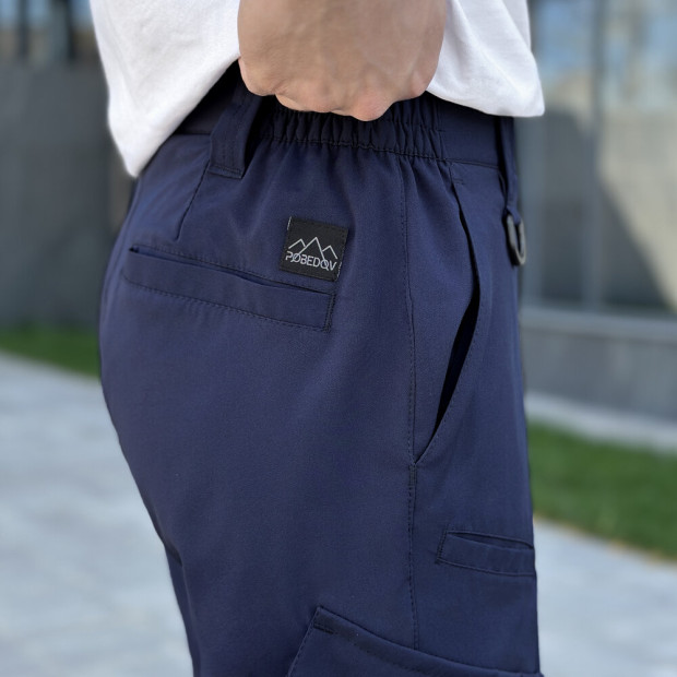 Штани-карго Pobedov Tactical Soft Темно-синій, 3XL - 6