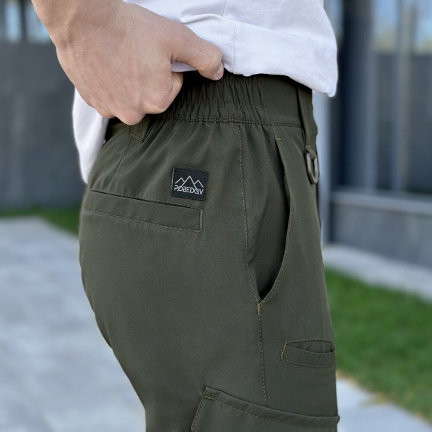 Штани-карго Pobedov Tactical Soft Хакі, 2XL - 6