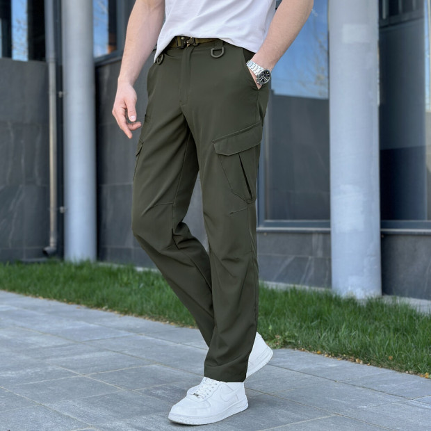 Штани-карго Pobedov Tactical Soft Хакі, 3XL - 1