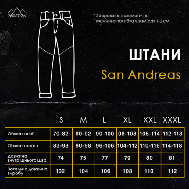 Штани-карго Pobedov San Andreas Сірий - 4