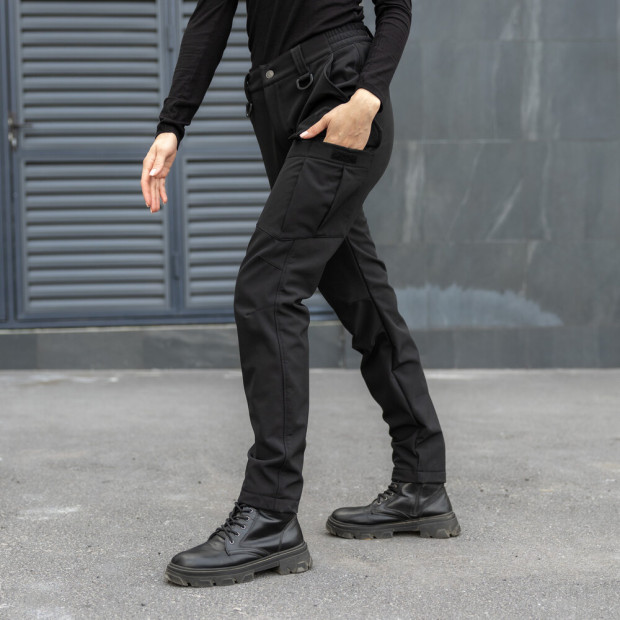 Брюки-карго Pobedov Static Женские Черный, XL - 2