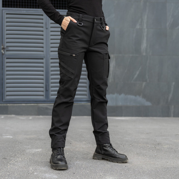 Штани-карго Pobedov Static Жіночі Чорний, 2XL - 