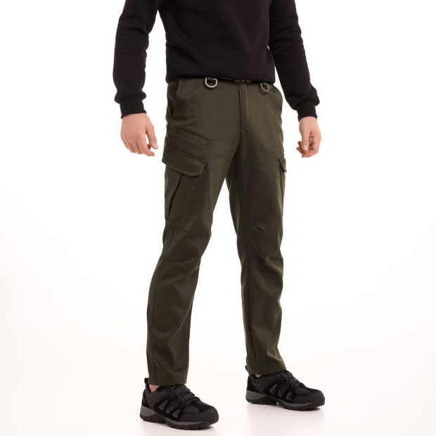 Штани-карго Pobedov trousers Tactical ЗИМА Хакі, L - 