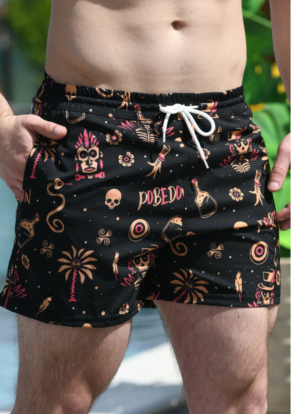 Шорти для плавання Pobedov Pool day Totem Чорний 2
