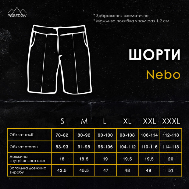 Шорты Pobedov Nebo Светлый беж - 2
