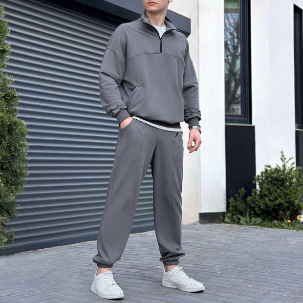 Костюм Pobedov Grand Темно-сірий, 2XL - 1