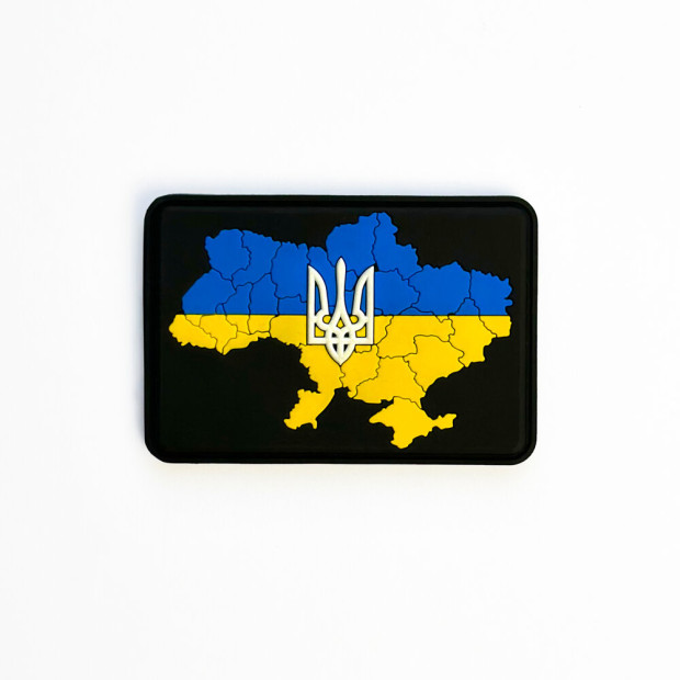 Шеврон 'Карта України' Синьо-жовтий, Універсальний - 