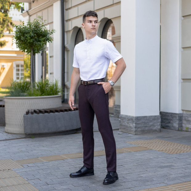 Штани Pobedov 100% V2 Бордовий, 2XL - 4