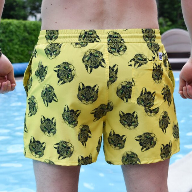 Шорти для плавання Pobedov Pool day Kotiki Жовтий, L - 3